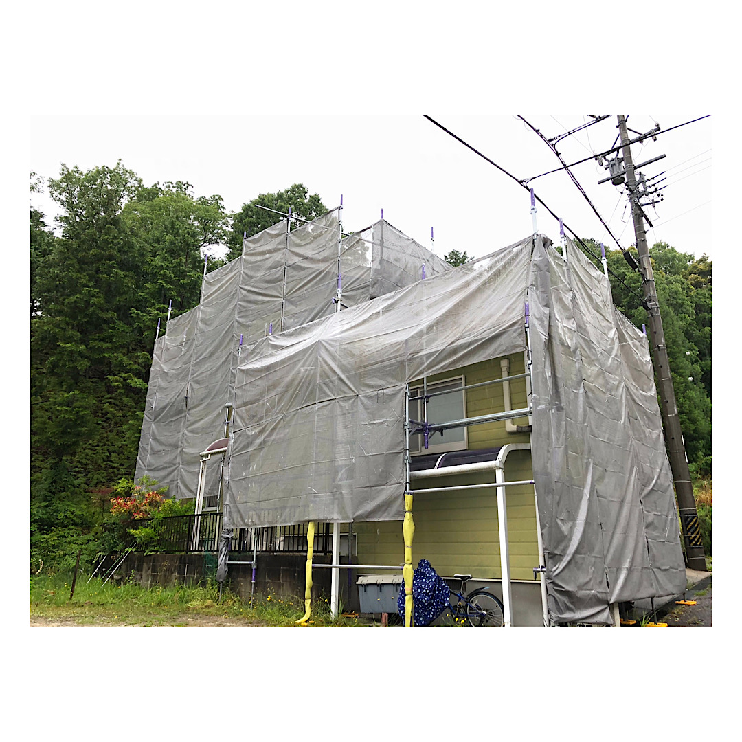 西尾市　戸建ての足場工事 アイキャッチ画像