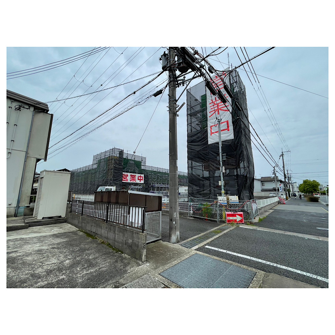 名古屋市南区　店舗、サインポール足場工事 アイキャッチ画像