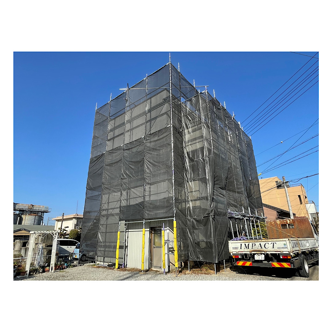 知多市　戸建て足場工事 アイキャッチ画像