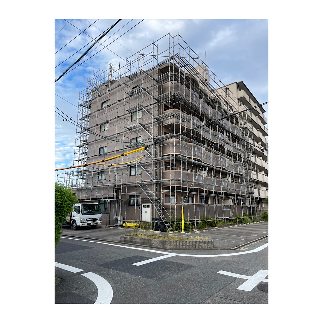 江南市　マンション足場工事 アイキャッチ画像