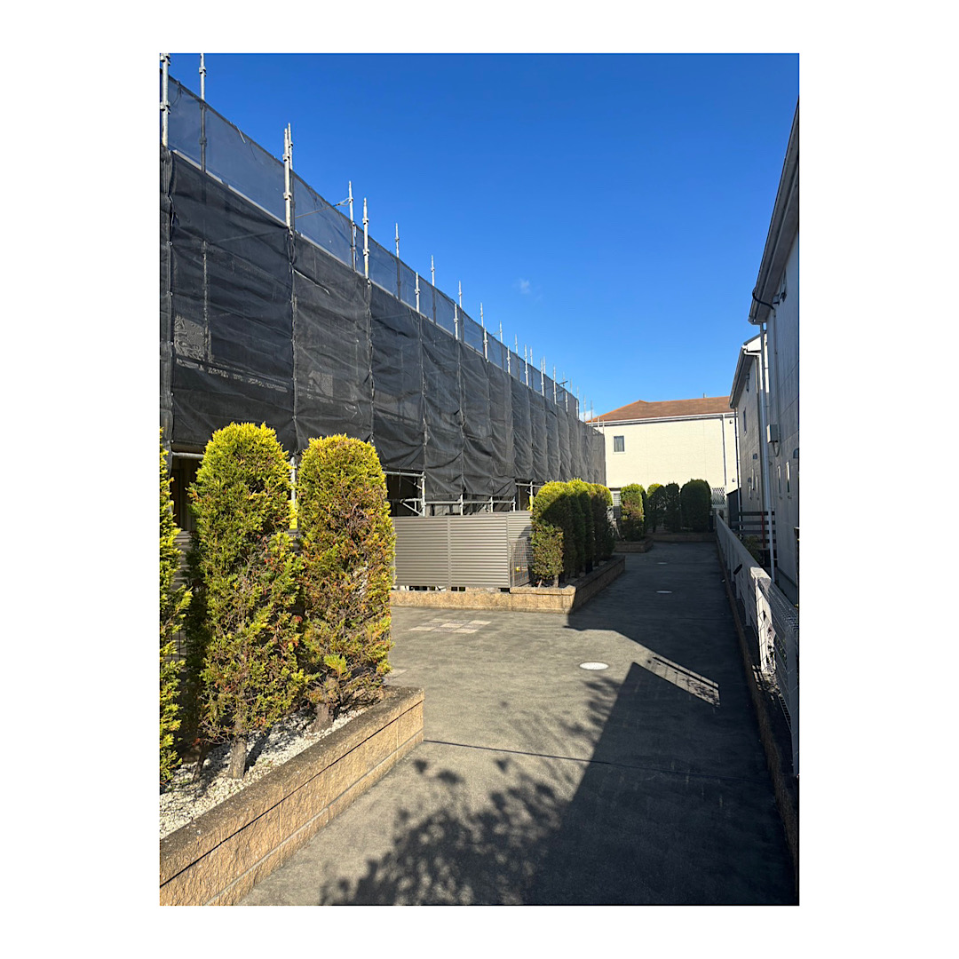 桑名市アパート足場工事 アイキャッチ画像