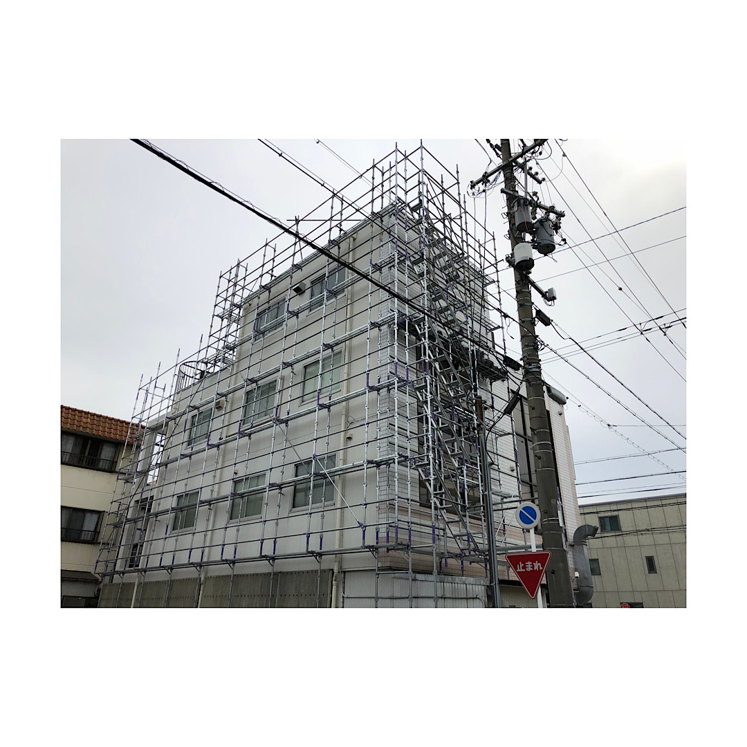 羽島市　マンション足場工事 アイキャッチ画像