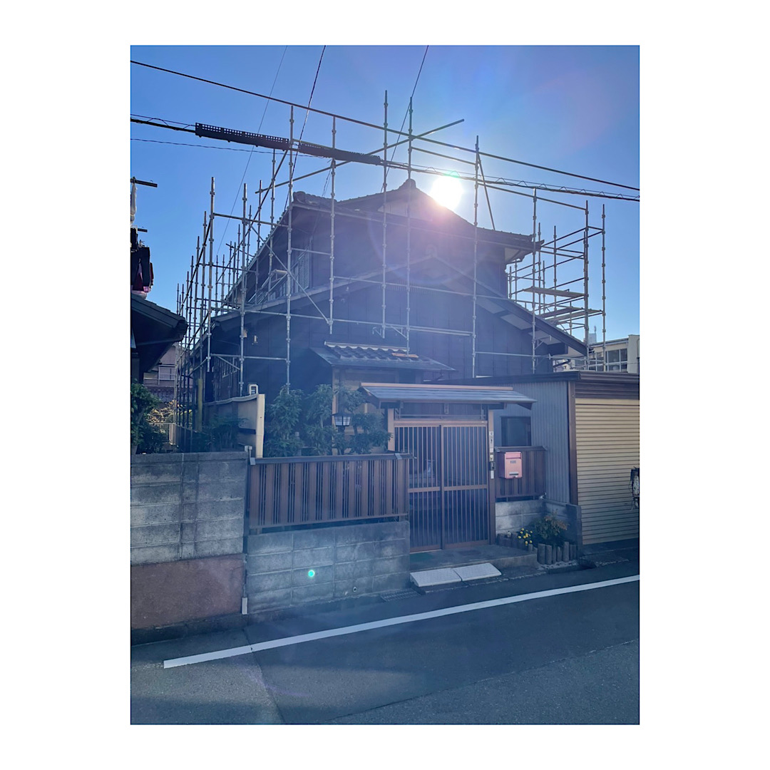 戸建て足場組み立て工事　仮設工事 アイキャッチ画像
