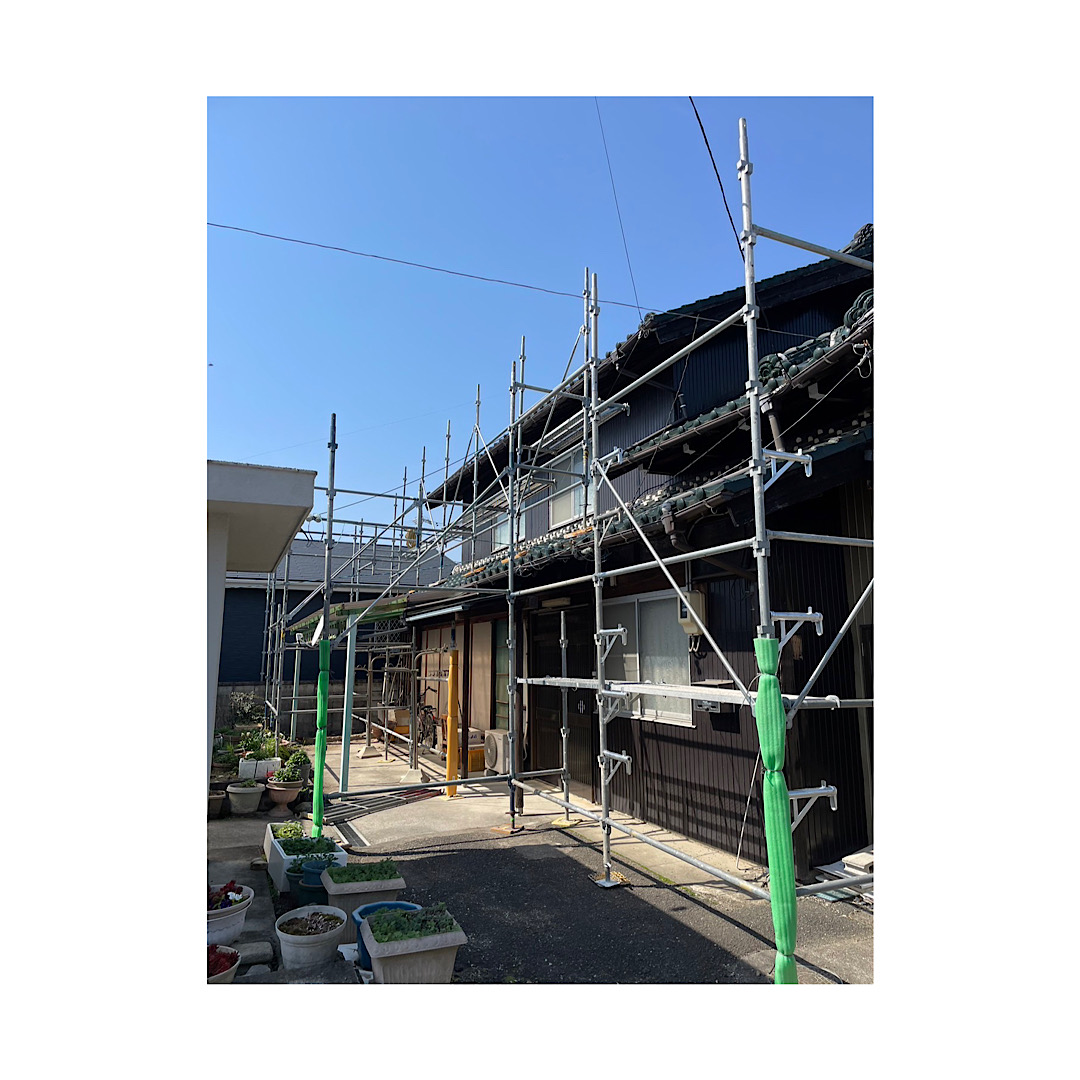 戸建て足場工事 画像