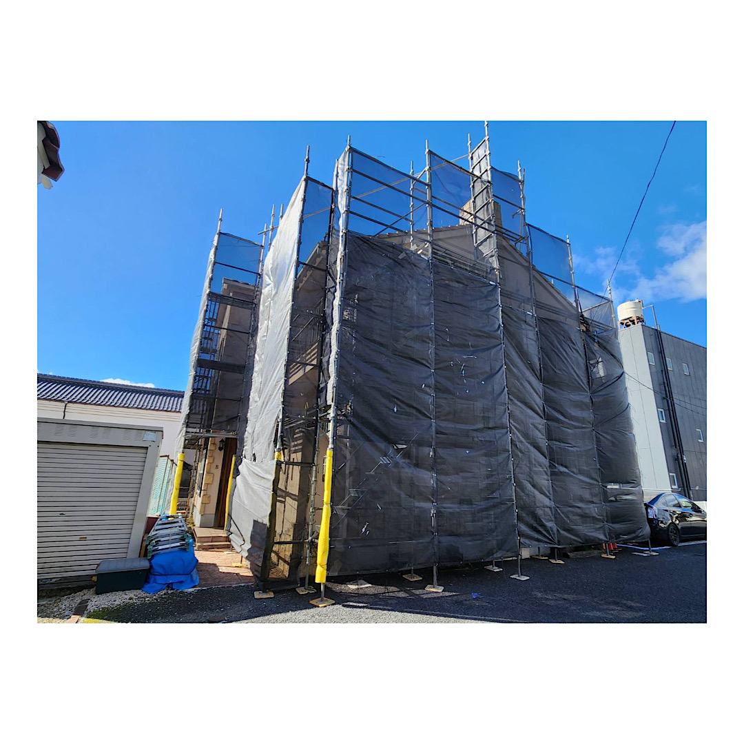 住宅足場組み立て工事 画像