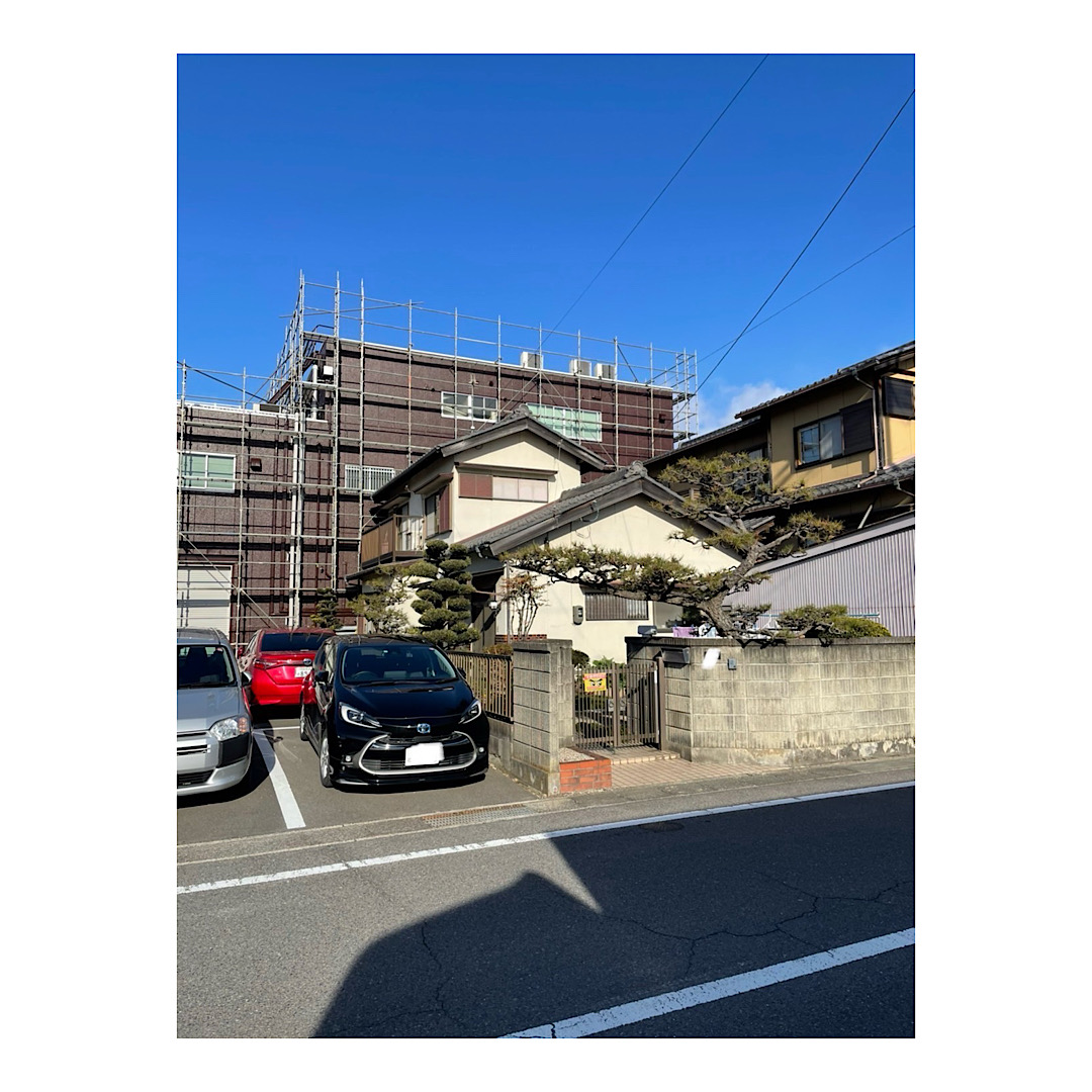 工場リフォーム用足場組み立て工事 画像