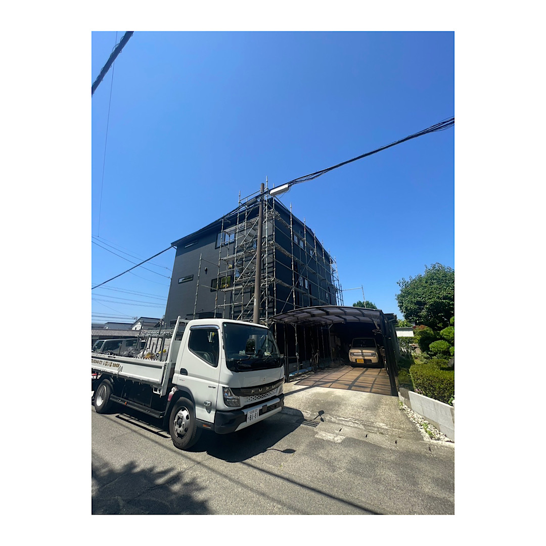 戸建て足場組み立て工事 画像