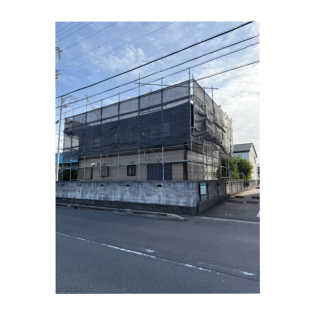 民家足場組み立て工事 画像