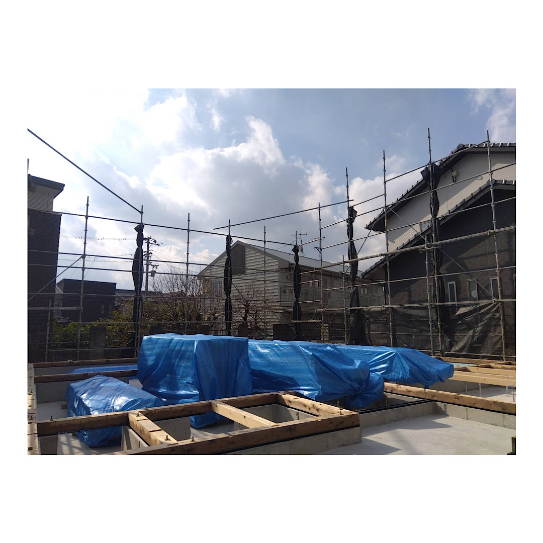 先行足場組み立て工事 画像