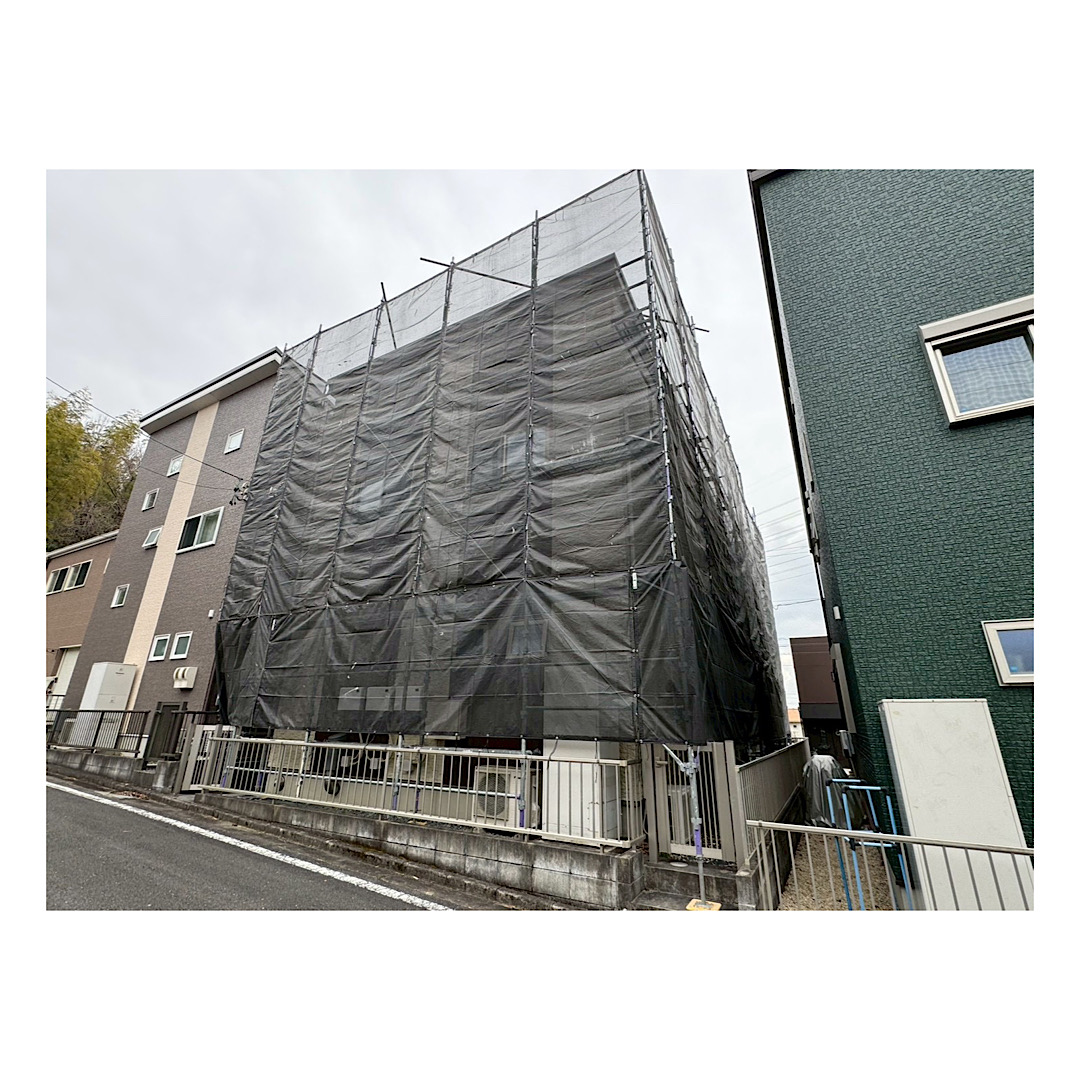 住宅足場組み立て工事 画像