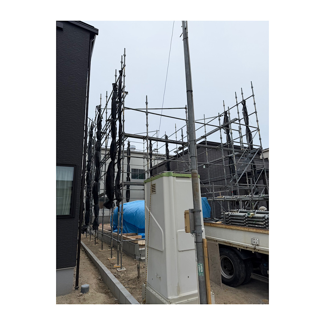 先行足場組み立て工事 画像