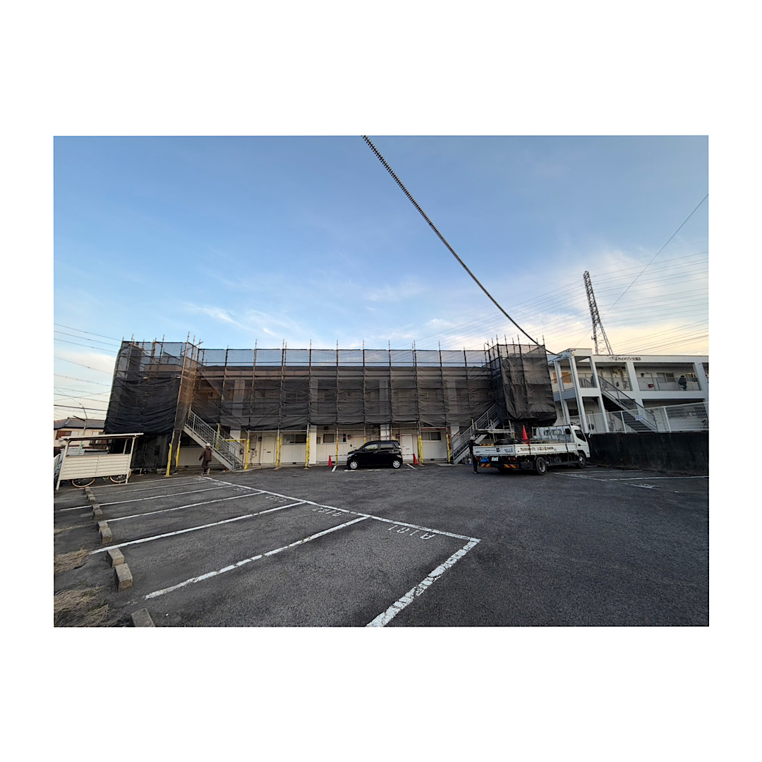 アパート足場組み立て工事 画像