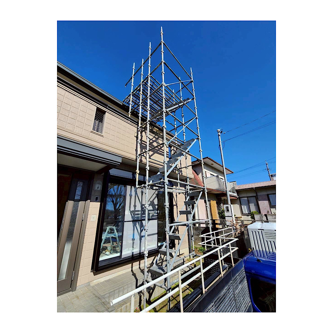 戸建て足場工事 画像