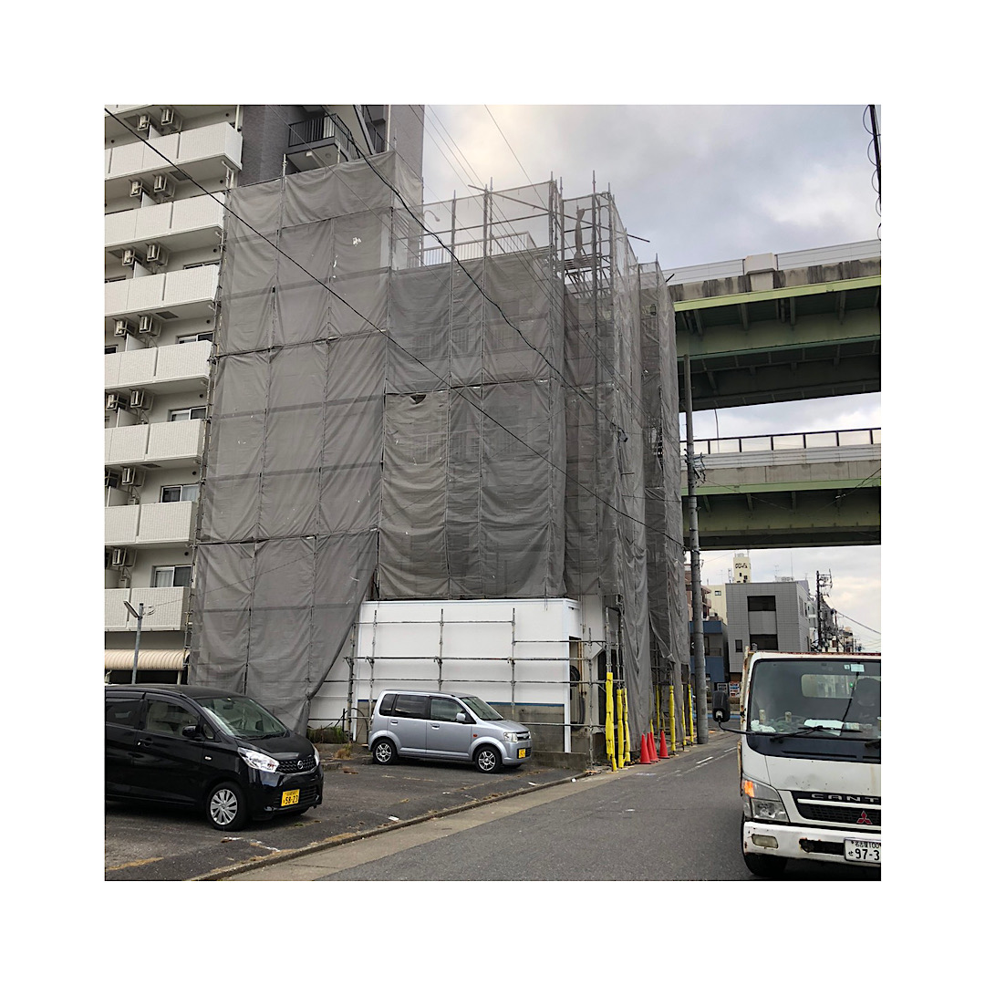 外壁塗装工事、防水工事、仮設足場工事 画像