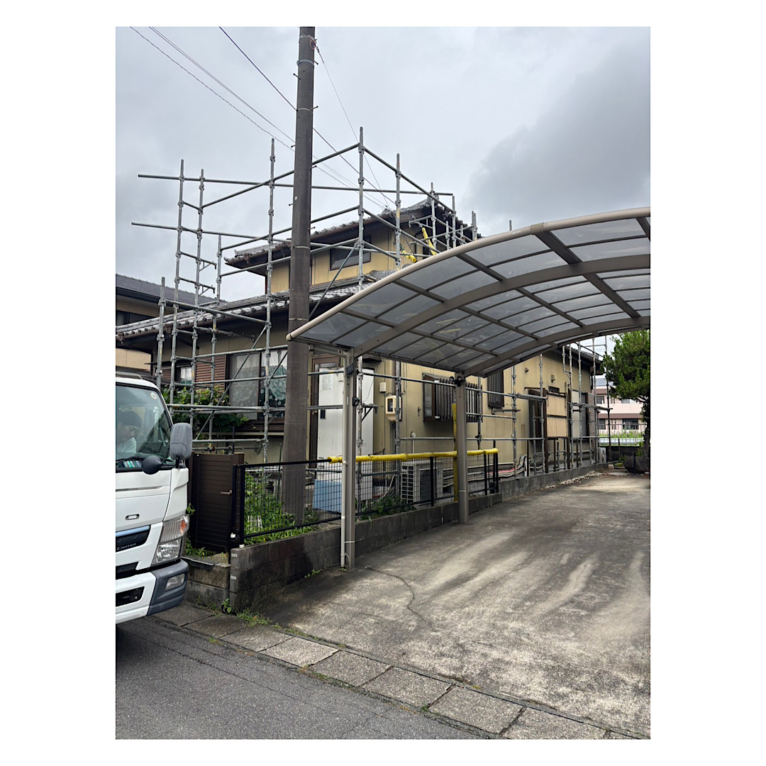 住宅足場組み立て工事 画像