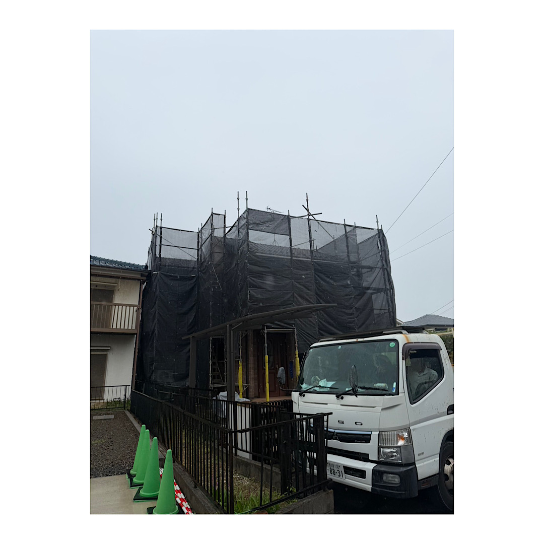 戸建て足場組み立て工事 画像