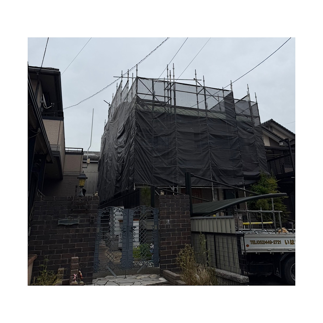 戸建て足場組み立て工事 画像