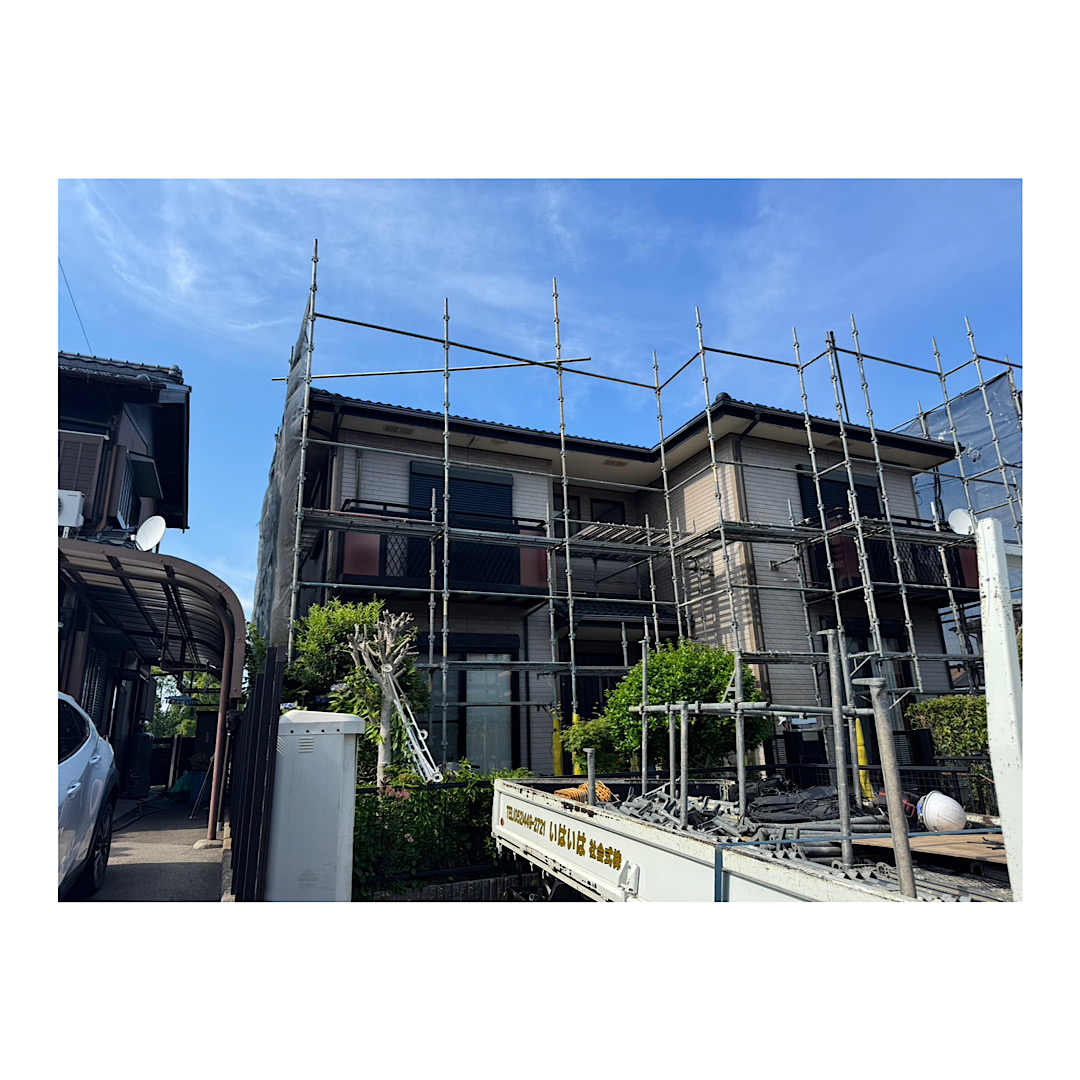 戸建て足場組み立て工事 画像