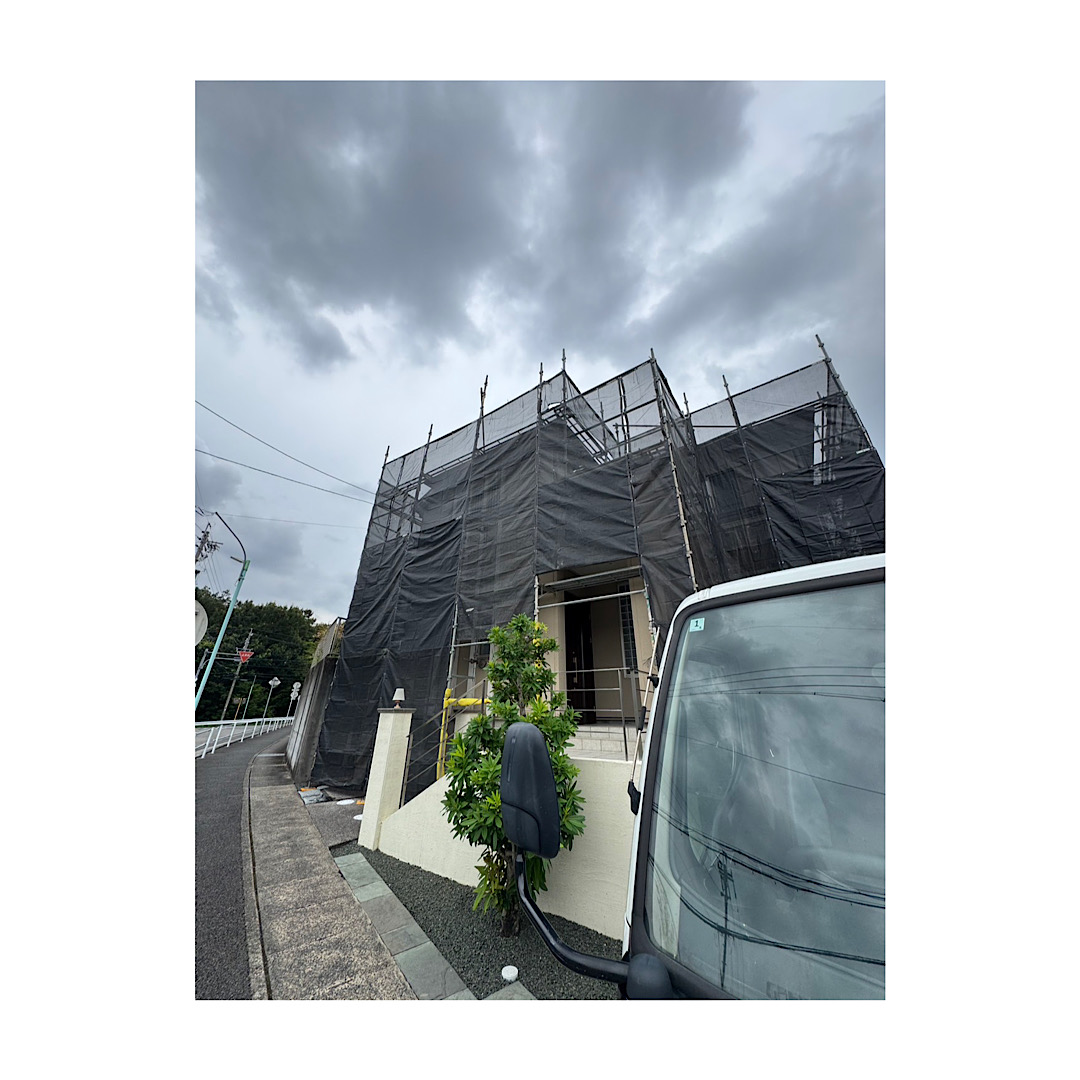 住宅足場組み立て工事 画像