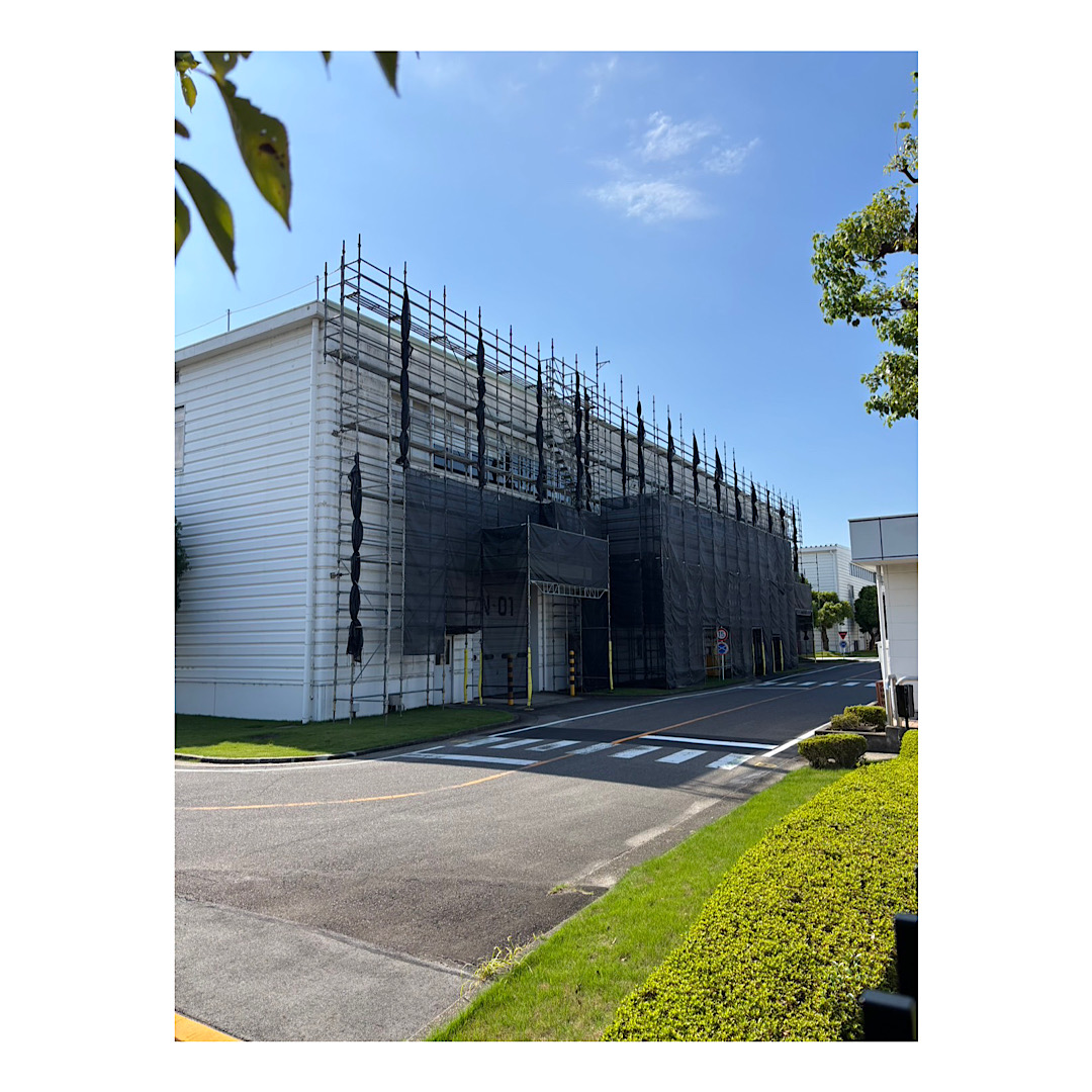工場足場組み立て工事 画像
