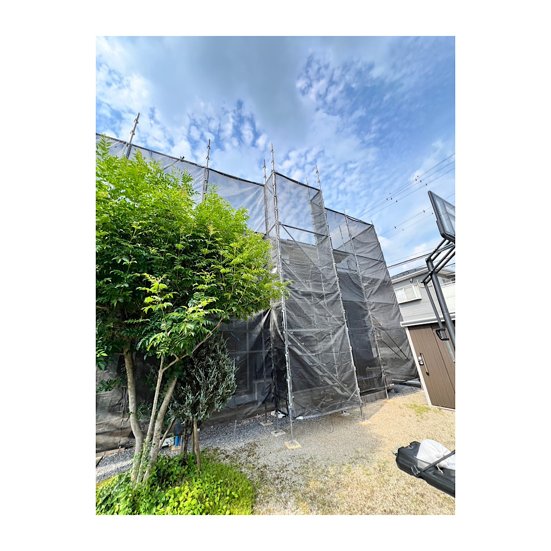 戸建て足場組み立て工事 画像