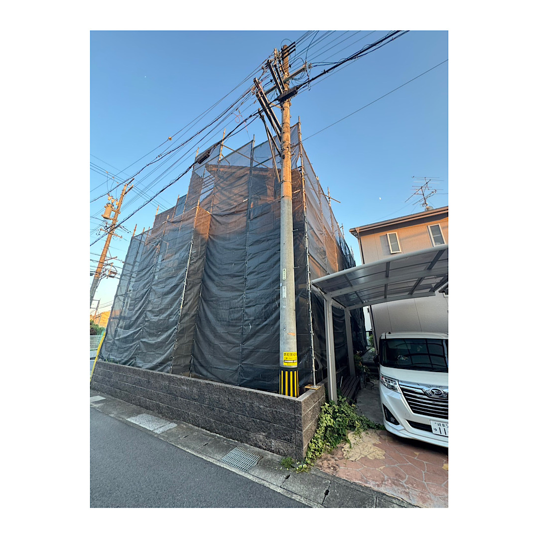 戸建て足場組み立て工事 画像
