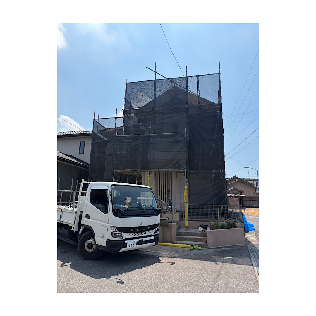 戸建て足場組み立て工事 画像