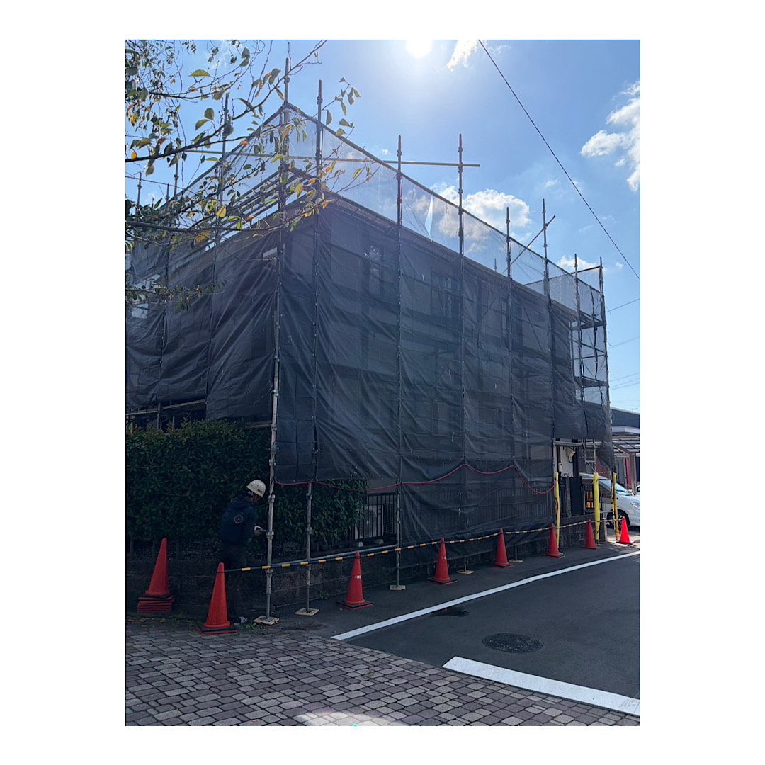 戸建て足場組み立て工事 画像