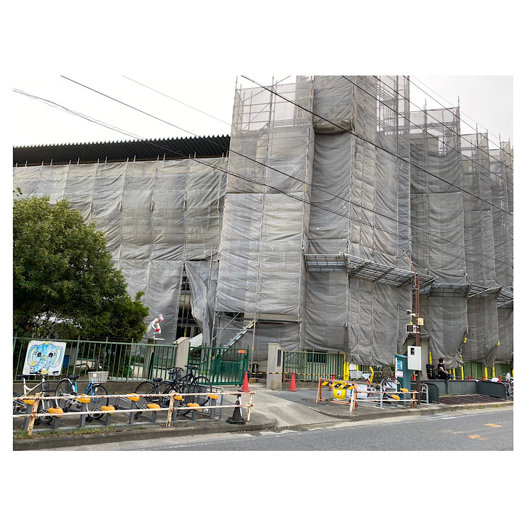大型保育園外壁改修工事 画像