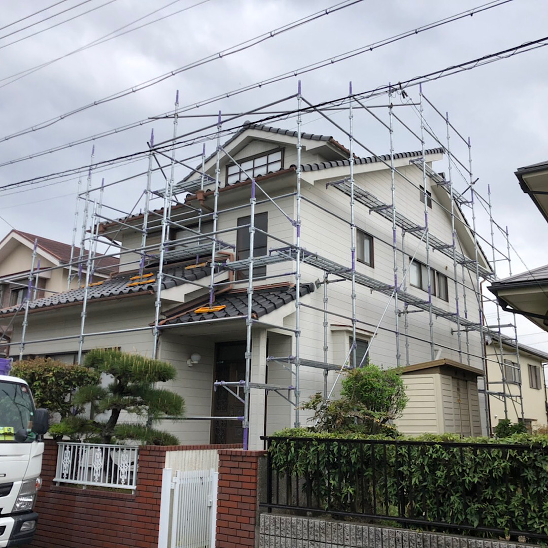 足場組立工事 画像