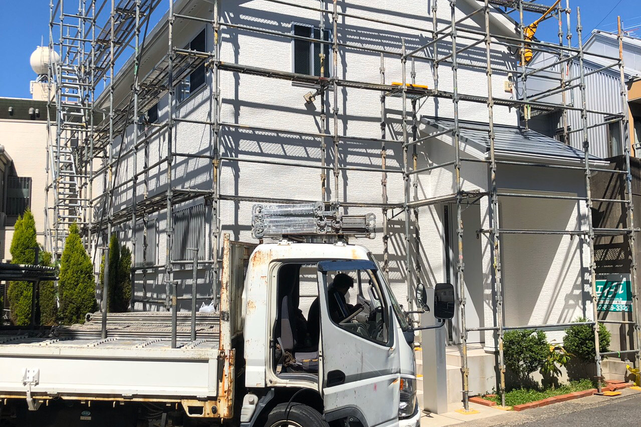 足場工事 画像