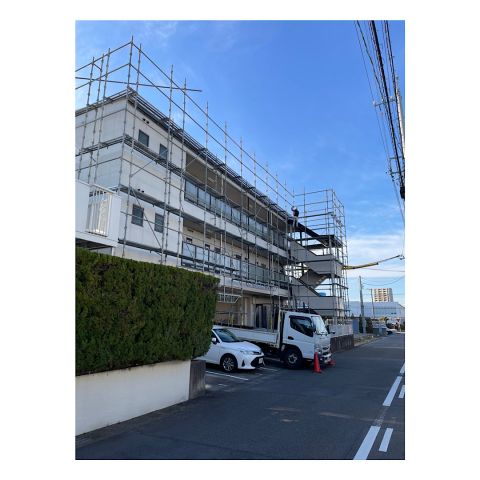 知多市　マンション足場工事