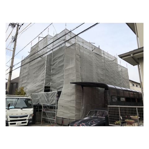 刈谷市　戸建て足場工事