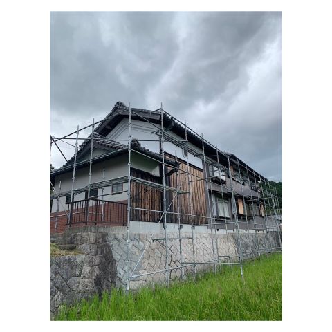 中津川市　足場工事