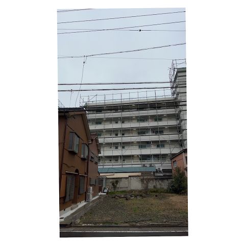 岡崎市　マンション足場工事