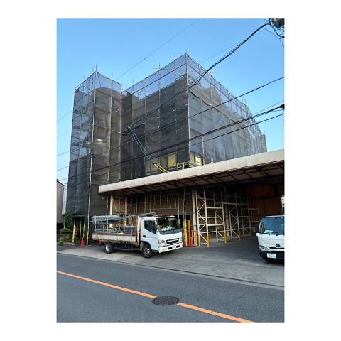 尾張旭市　会社足場工事