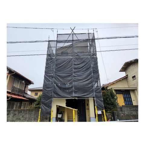 美濃市民家足場工事　足場単価表　足場価格表　戸建てリフォーム工事