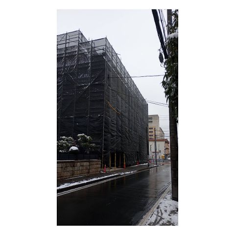 桑名市マンション足場工事　足場価格表　足場単価表　マンション外壁リフォーム用足場