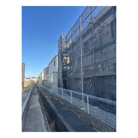 尾張旭市アパート足場工事