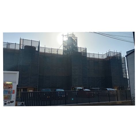 土岐市マンション足場工事