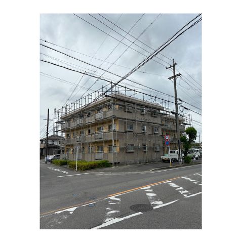 鈴鹿市マンション足場工事