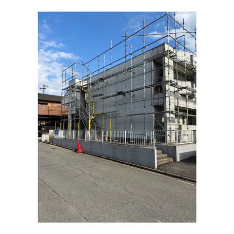 瑞浪市アパート足場工事