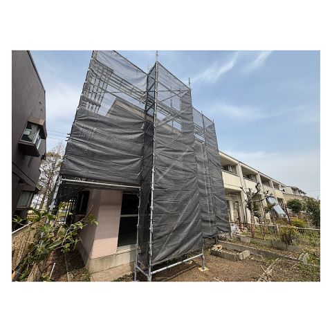 美濃市戸建て足場工事