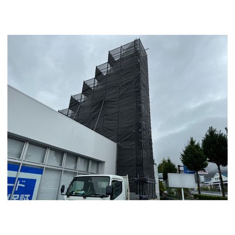 名張市店舗足場組み立て工事