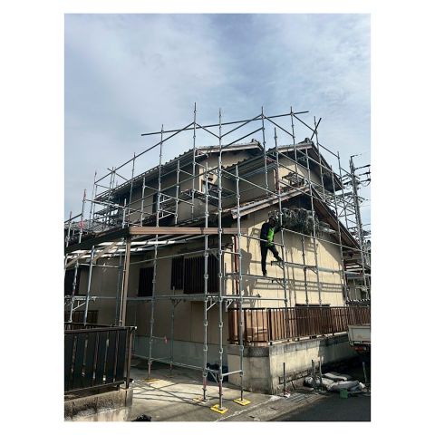 下呂市戸建て足場工事