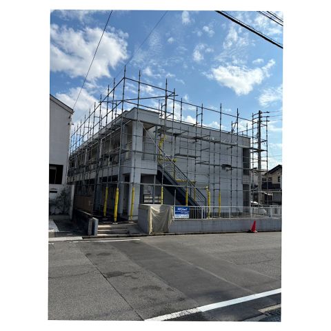 中村区アパート足場工事
