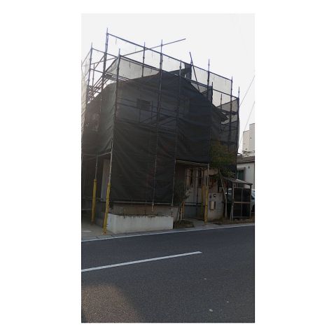 蒲郡市戸建て足場工事