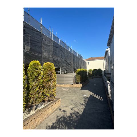 桑名市アパート足場工事