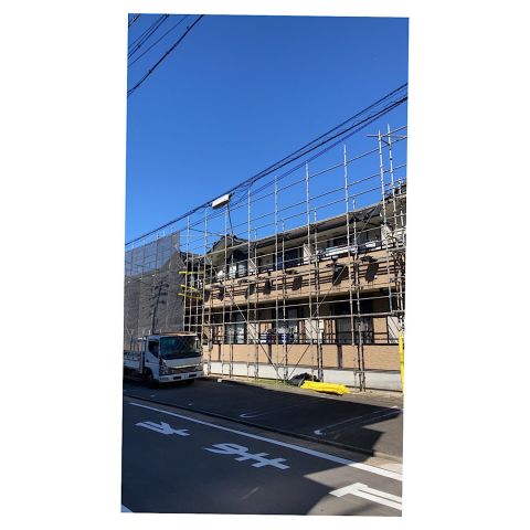 伊賀市　アパート足場工事