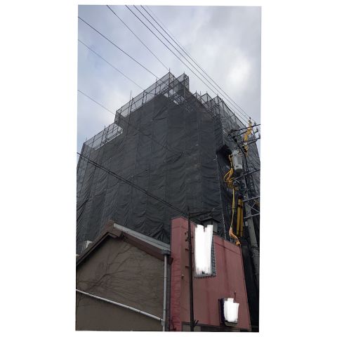 稲沢市　商業ビル足場工事